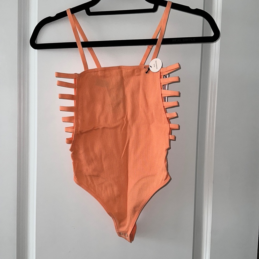 Forever 21 ladder cutout bodysuit